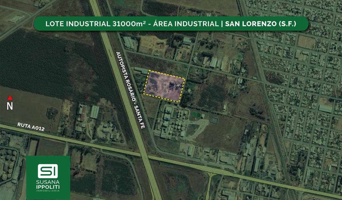 Lote en zona industrial 31000m2 en venta en San Lorenzo - 1