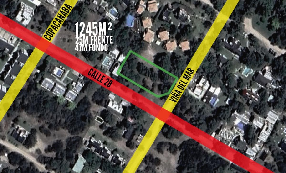 Terreno en venta - 1245mts2 - Las Gaviotas, Villa Gesell - 1