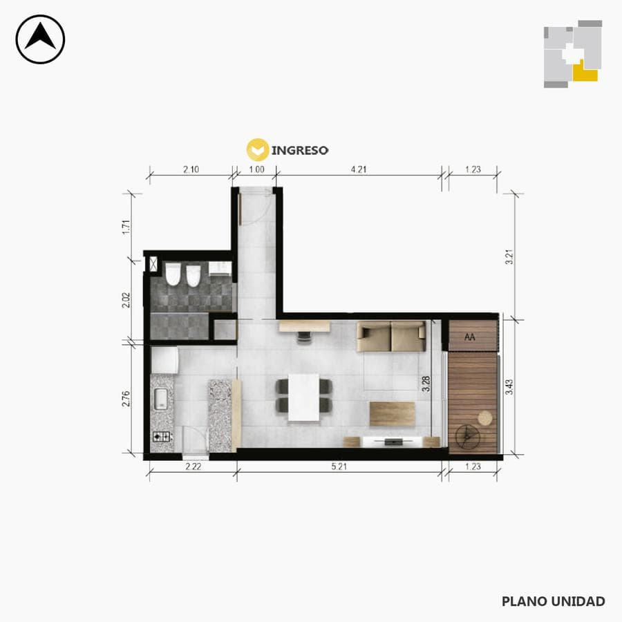 Departamento - Granadero Baigorria - 1