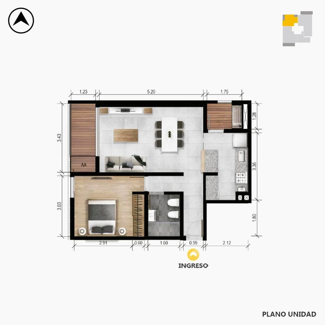 Departamento - Granadero Baigorria - 1