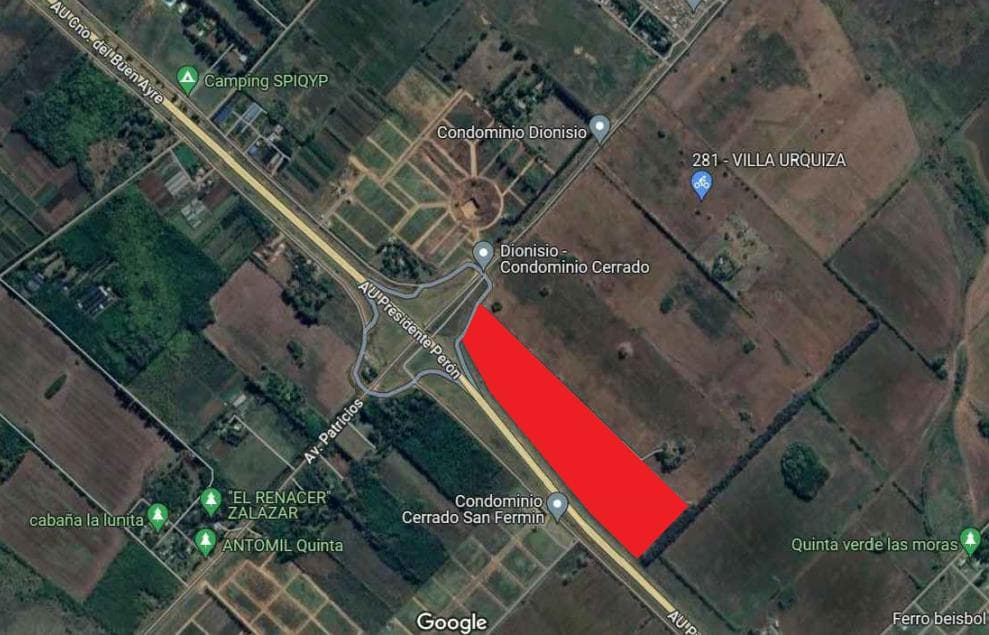 Campo en Venta - Buen Ayre sobre Autopista Pte. Perón y Av. Patricios- Total o Fracciones - 1