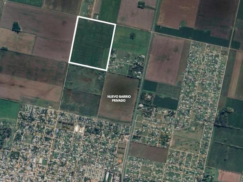 Campo 8 hectáreas Roldan para urbanizar - 1