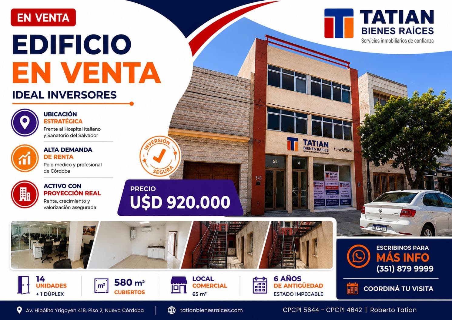 EDIFICIO EN BLOQUE 14 PH MAS LOCAL FRENTE HOSPITAL ITALIANO - 1