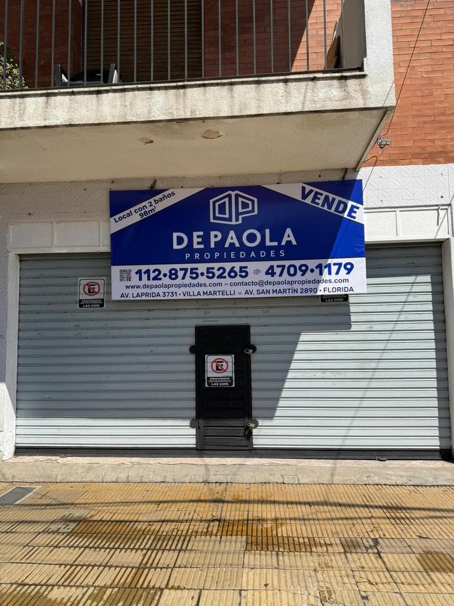 VENTA LOCAL COMERCIAL SOBRE AVENIDA MITRE 98m2 - 2 baños - VICENTE LOPEZ - VILLA MARTELLI - 1