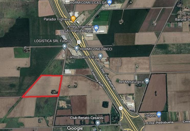 Campo en Alvear, apto uso logística-industrial. - 1