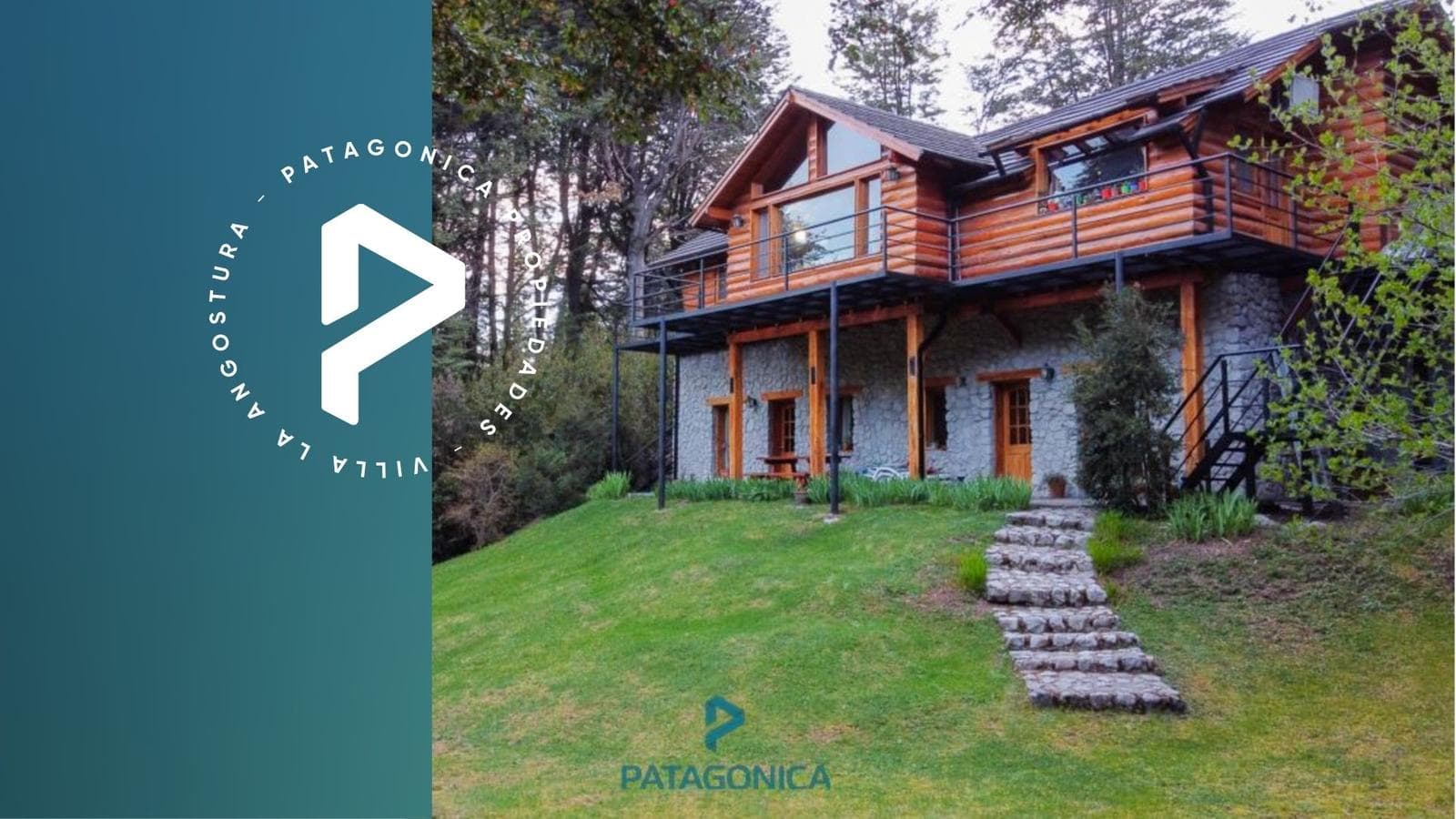 VENTA CASA 177m2 CON COSTA RIO BONITO, PUERTO MANZANO, VILLA LA ANGOSTURA - 1