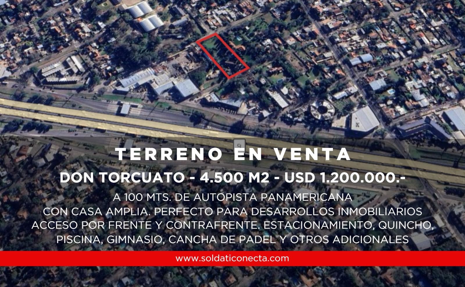 Terreno en Venta de 4.500 m2 - Don Torcuato - 1