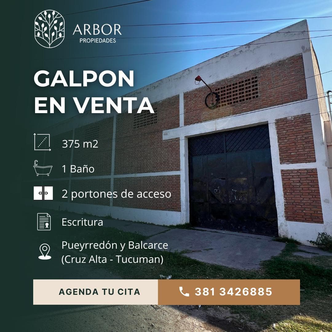 Amplio galpón en esquina - Banda del Río Salí - 1