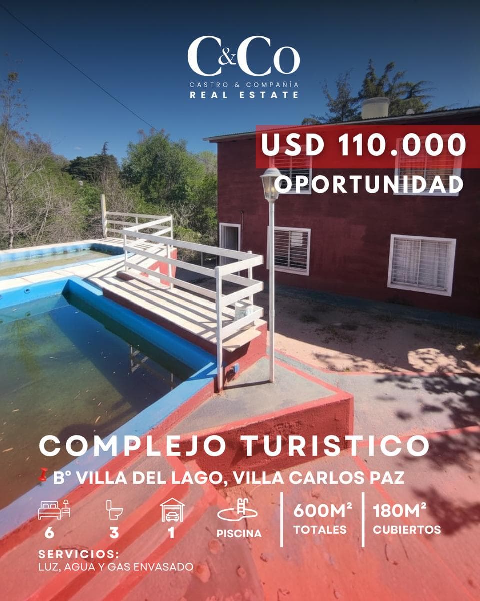 VENTA COMPLEJO TURÍSTICO A MTS DEL RÍO- VILLA DEL LAGO, CARLOS PAZ - 1