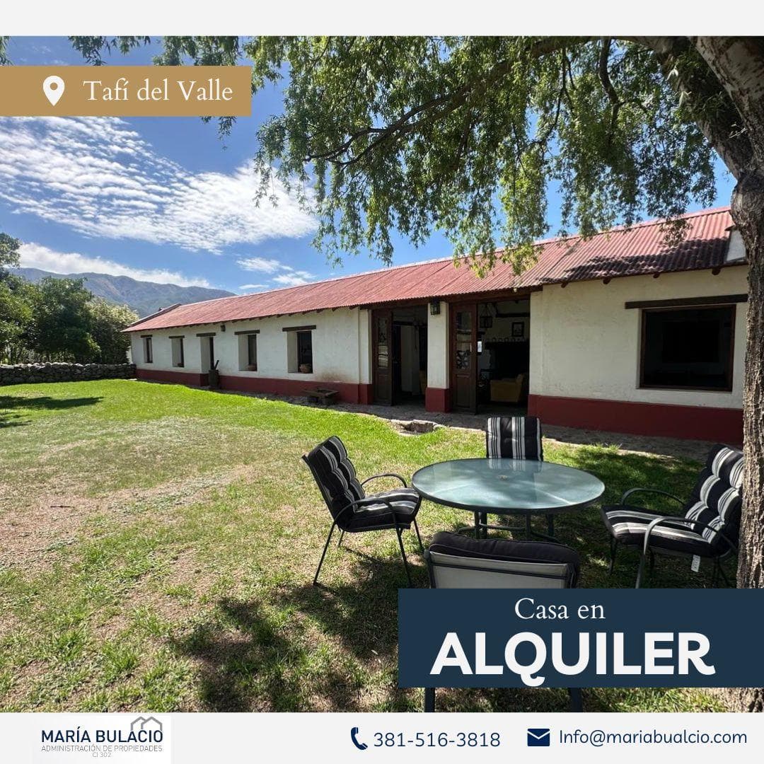 Casa en Tafi Del Valle - 1