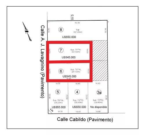 Terreno en venta - 441Mts2 - Garín - 1