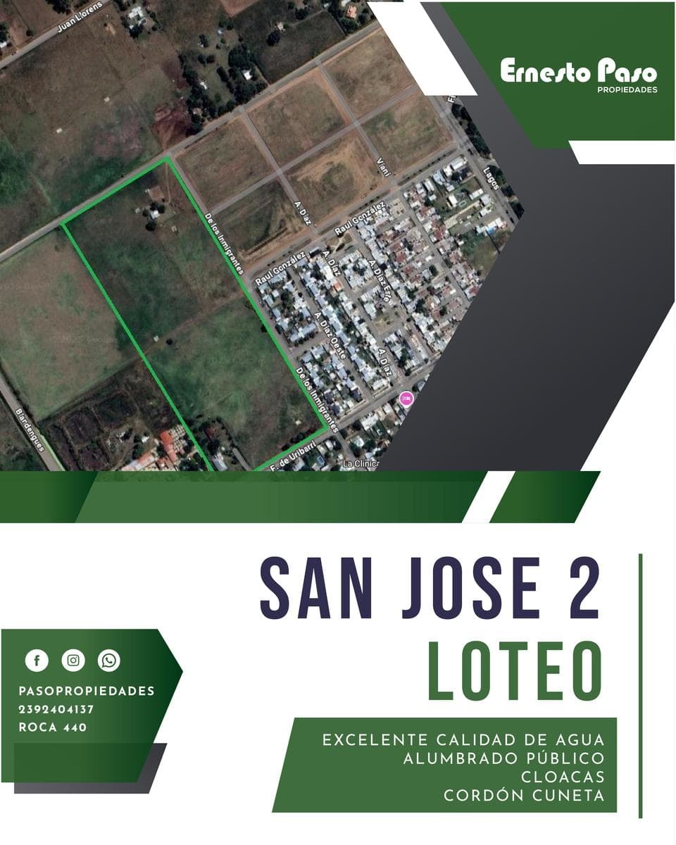 Terreno en venta, loteo San Jose 2: Urribarri y De los Inmigrantes - 1