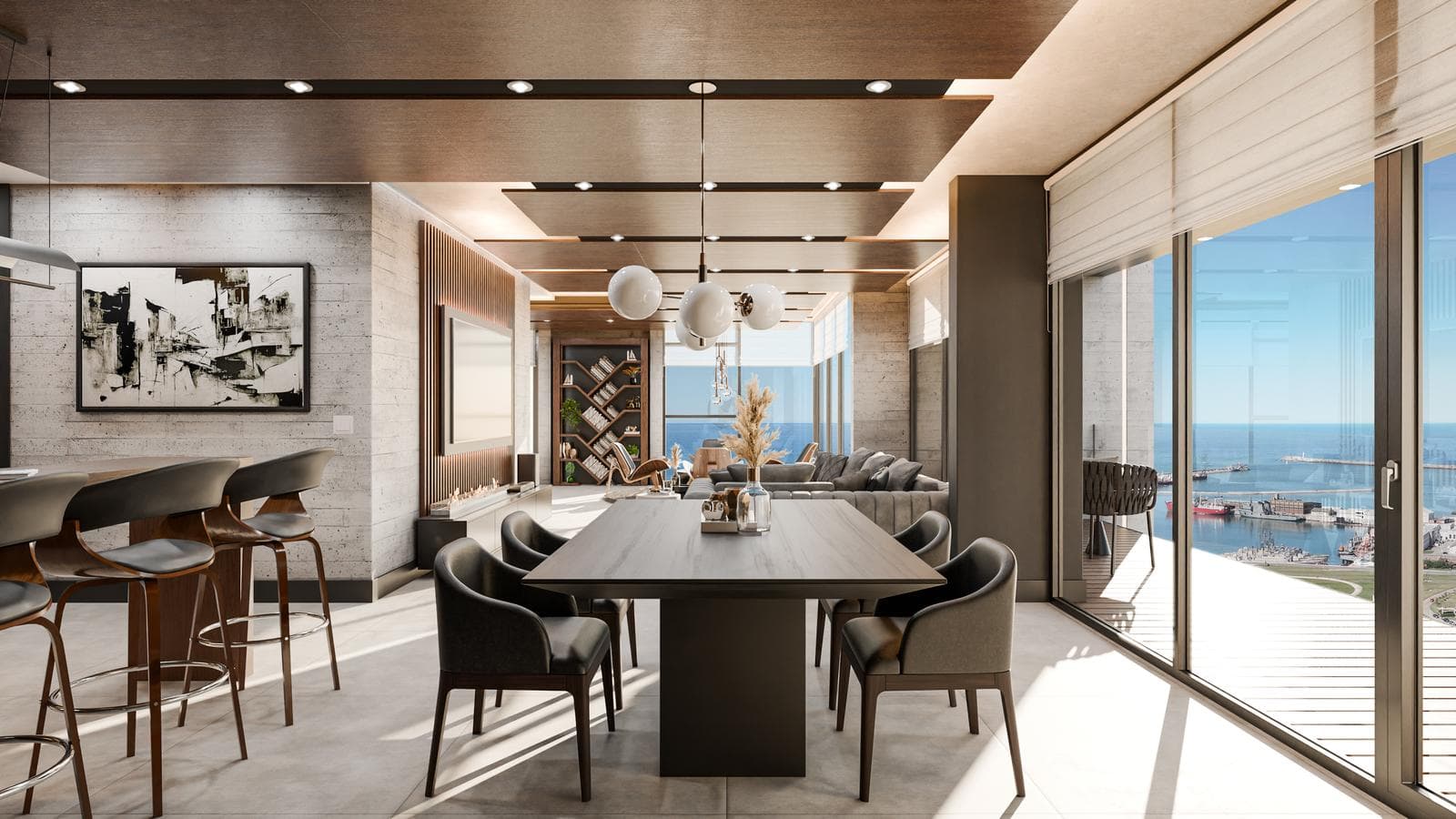 Piso en venta 3 ambientes con vista al mar y al golf, Linehouse Alem Seaview - 1