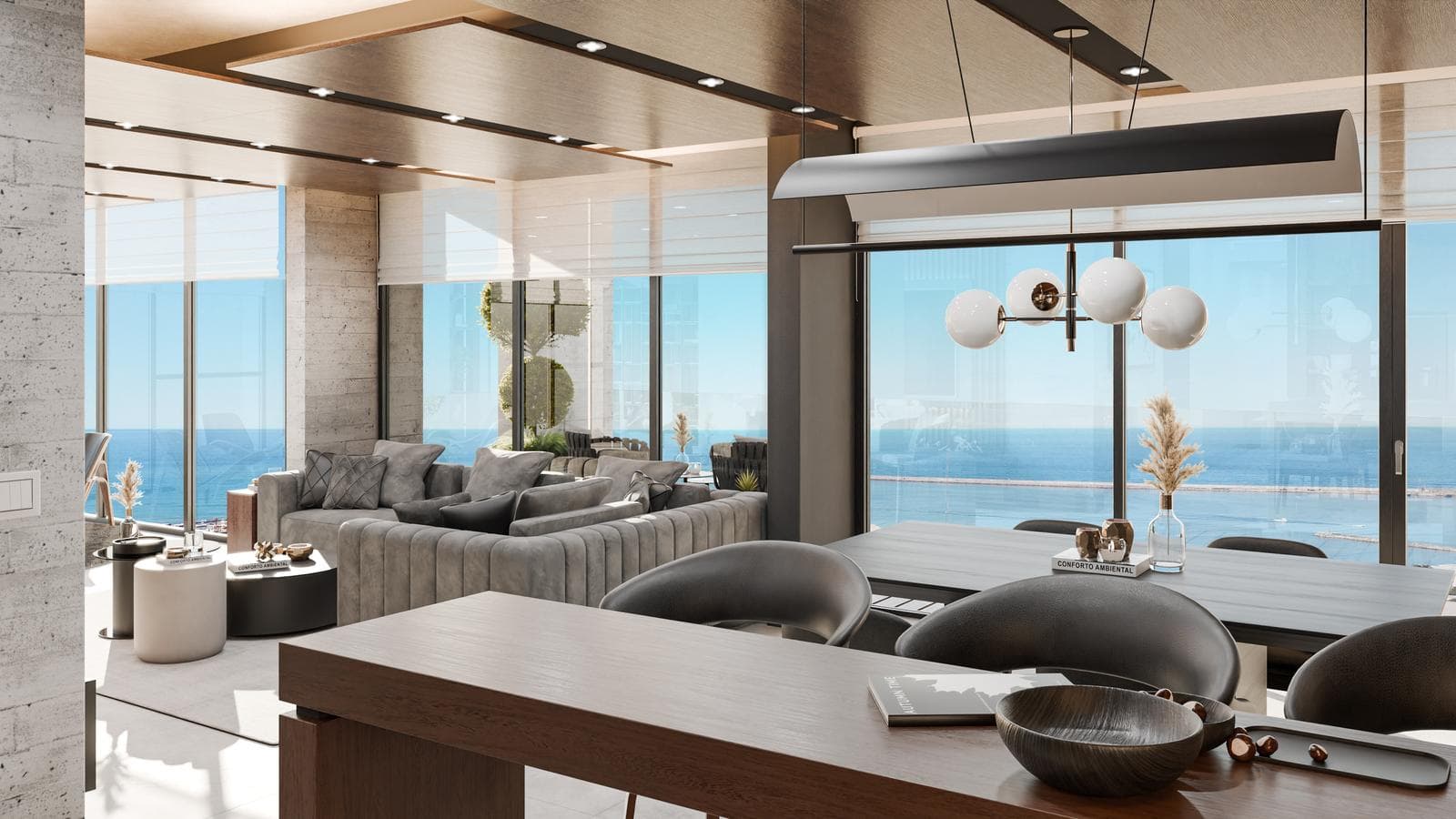 Piso en venta 3 ambientes con vista al mar , Linehouse Alem Seaview. Zona Playa Grande de 155 mts - 1