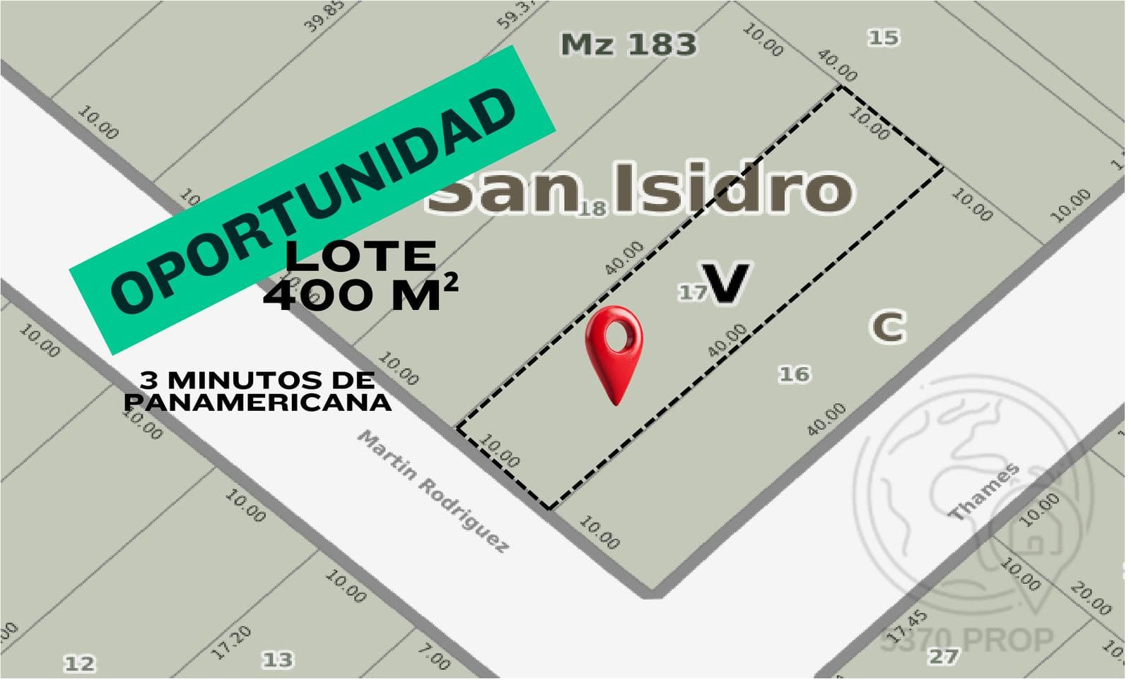 Terreno en Martín Rodríguez y Thames - 1