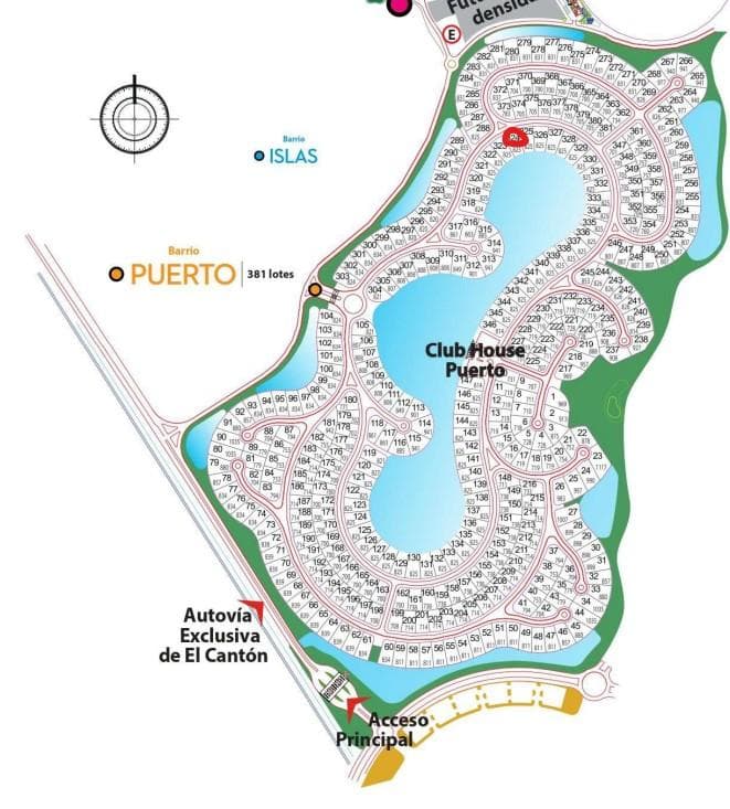 Lote al 300 al AGUA - barrio PUERTO en El Cantón - 1