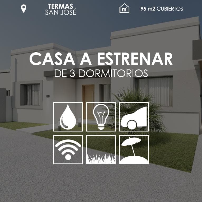 Casa a estrenar en Termas San Jose - 1