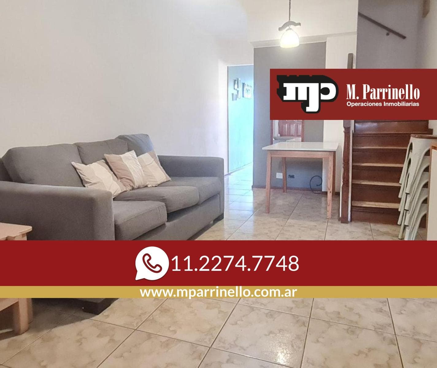 Dúplex 3 Ambientes con Patio y Parrilla- En Venta - 1