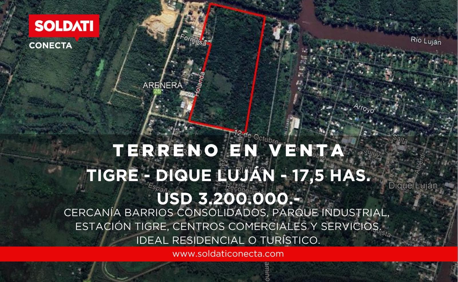 Terreno en Dique Lujan - 1