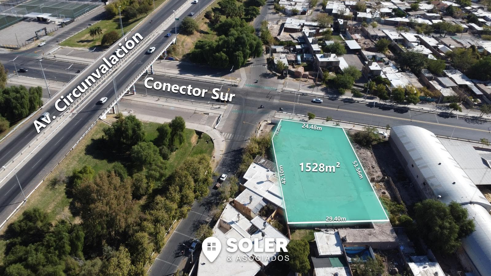 Venta de Terreno | Conector Sur y Av. Circunvalación | Capital | 1528m² - 1