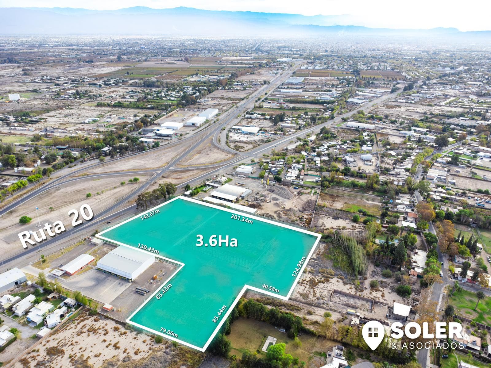 Terreno en Venta de Terreno | Ruta 20 frente Monumento Gaucho | Santa Lucia | 3.6Ha - 1