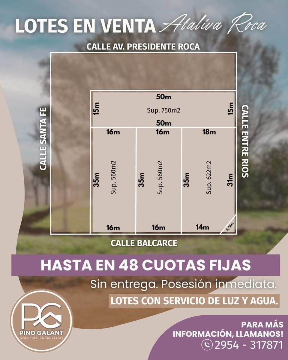 Terreno en Ataliva Roca - 1