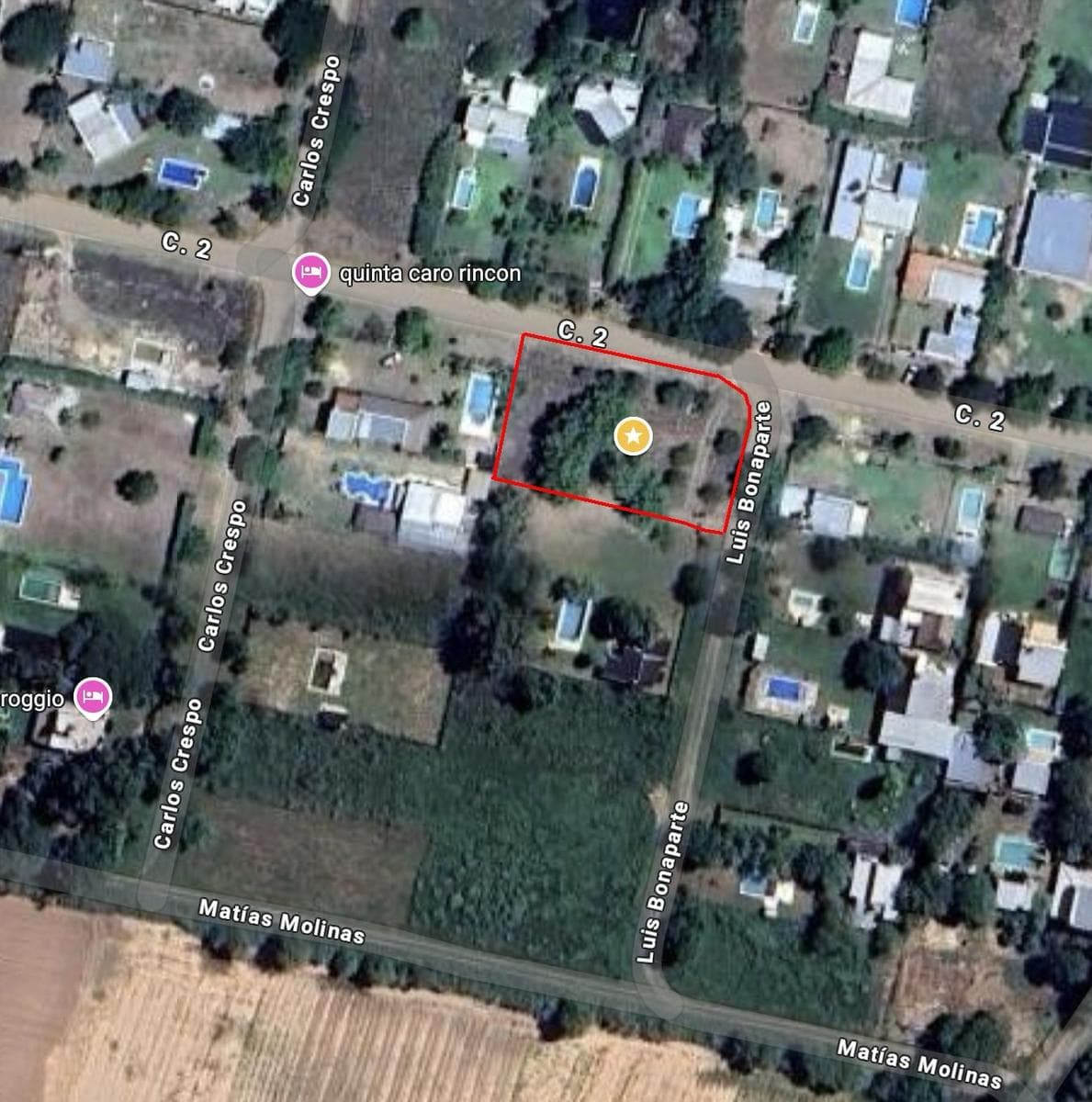 Gran terreno en Calle 2 esquina Luis Bonaparte (Ruta 1) - 1