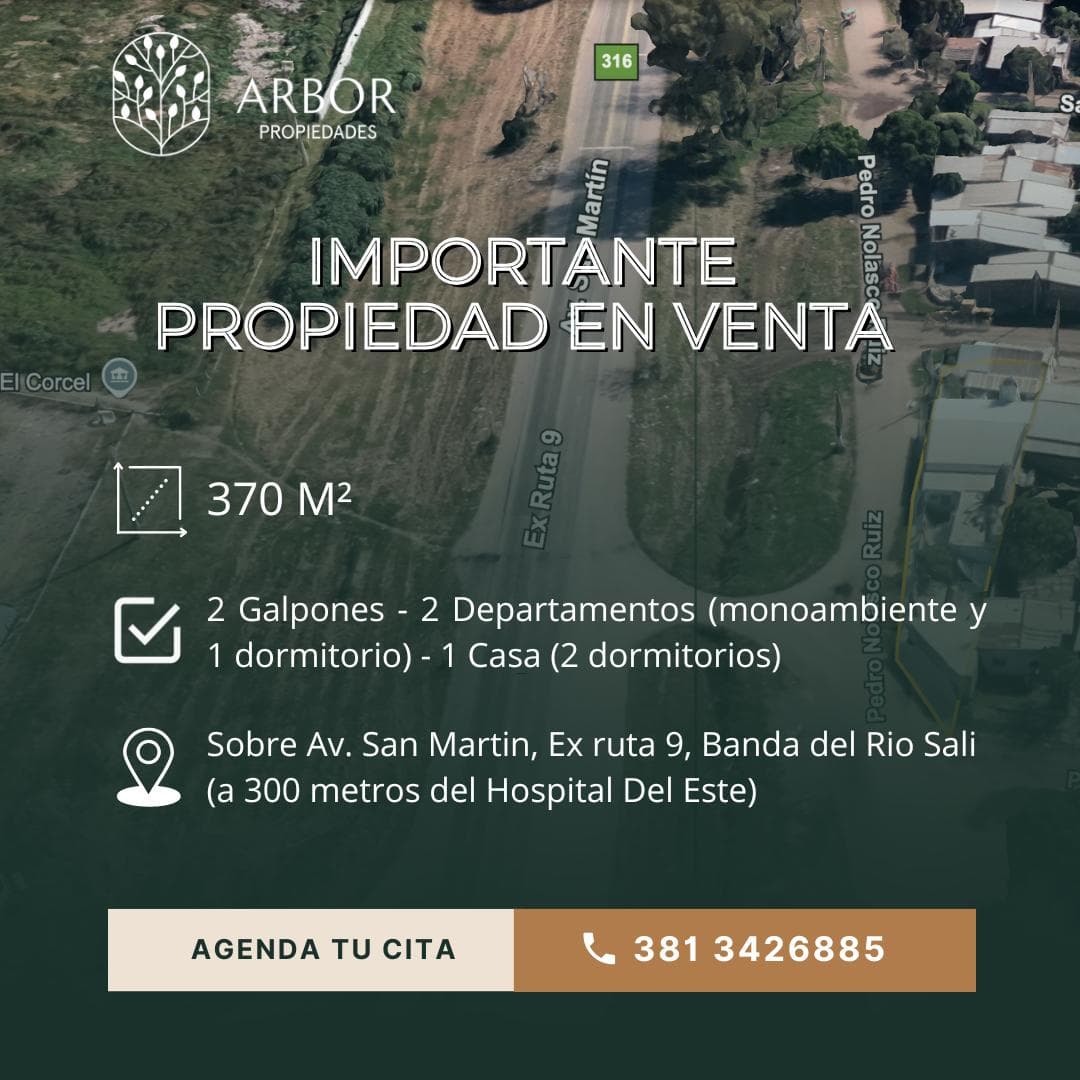 Terreno en Pedro Nolasco Ruiz Sobre Av. San Martin, Ex ruta 9 - 1