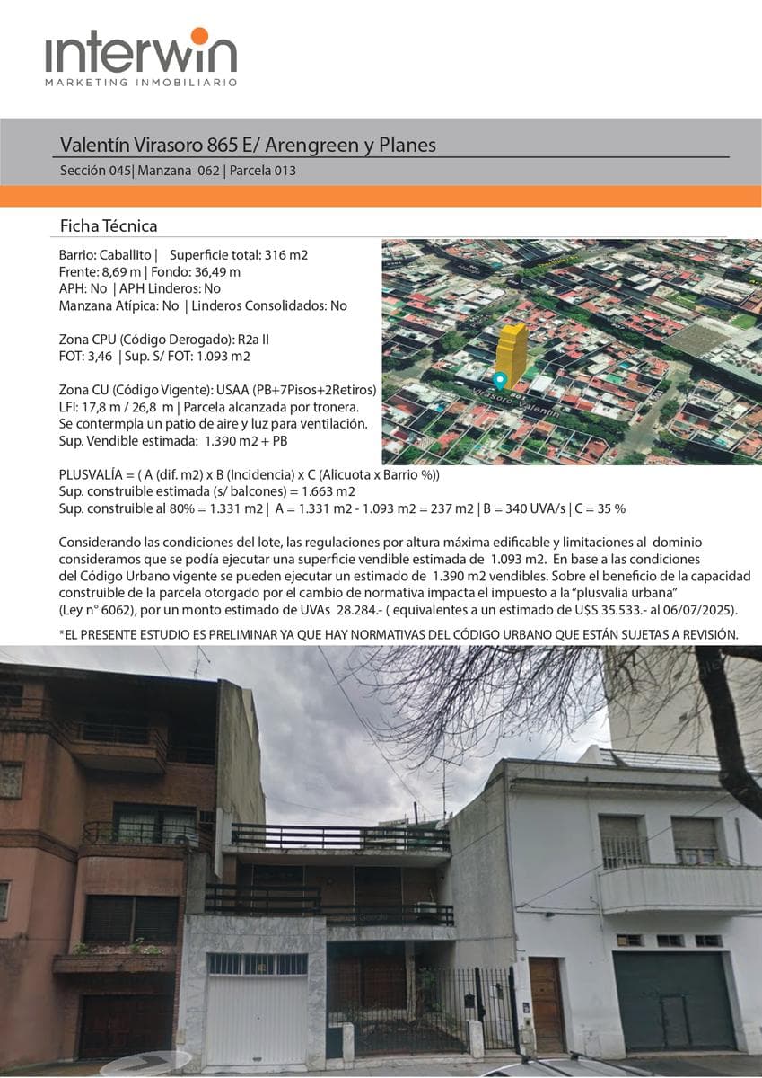 Terreno en Caballito - 1