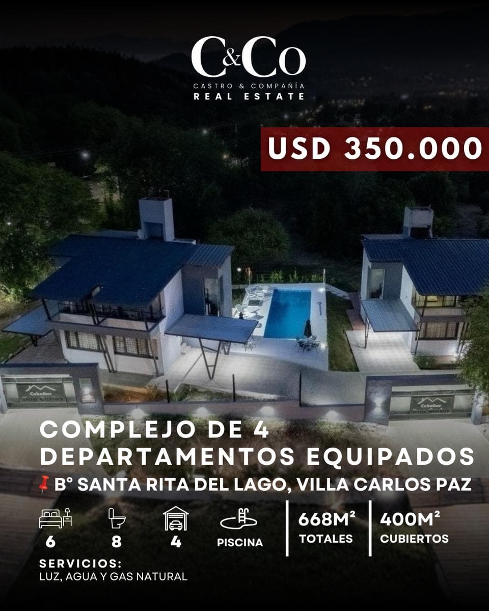 Venta Moderno Complejo Equipado En San Antonio De Arredondo Con Pileta A Mts De Ruta 14 - 1