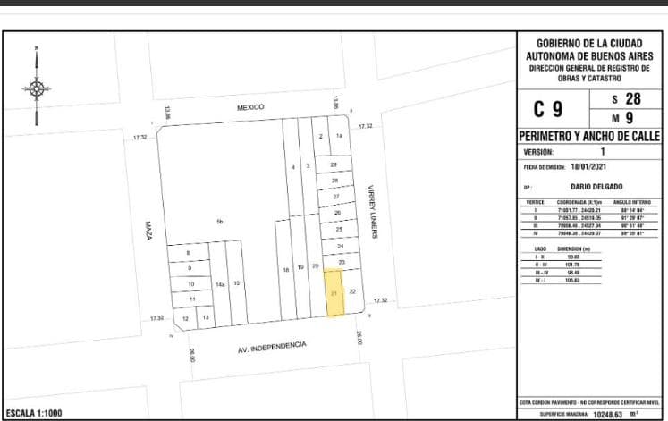 Terreno en venta en Boedo ( Av independencia 3400) - 1