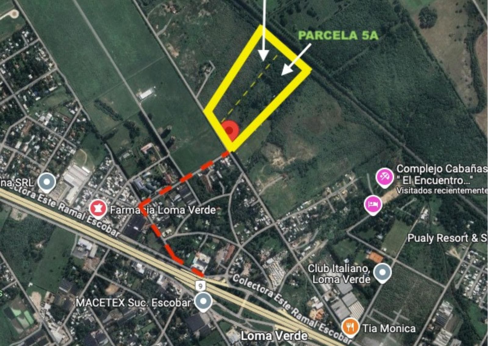 Fraccion en venta de 87.200m2 (8HA) en Loma Verde - 1