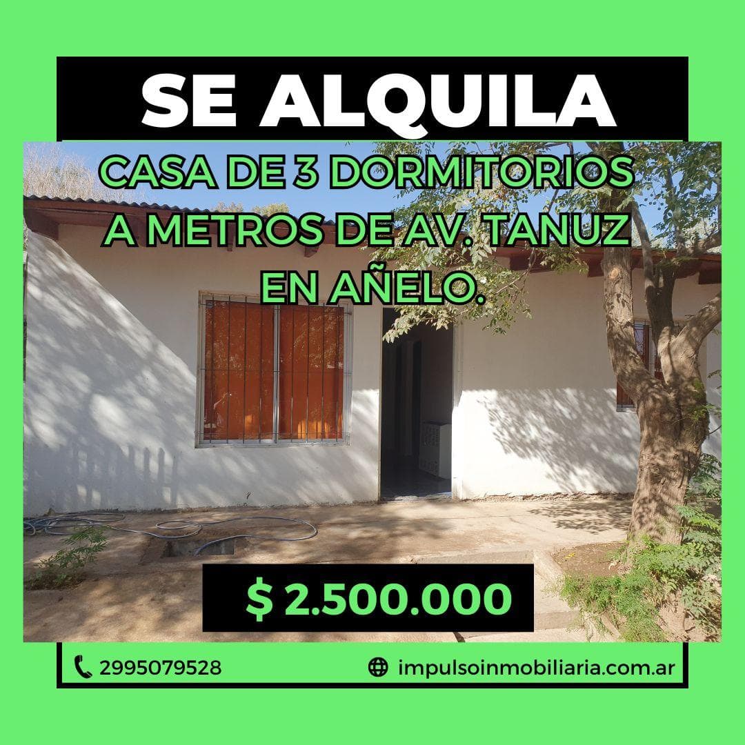 Alquilo Casa de 3 Dormitorios en Añelo - 1
