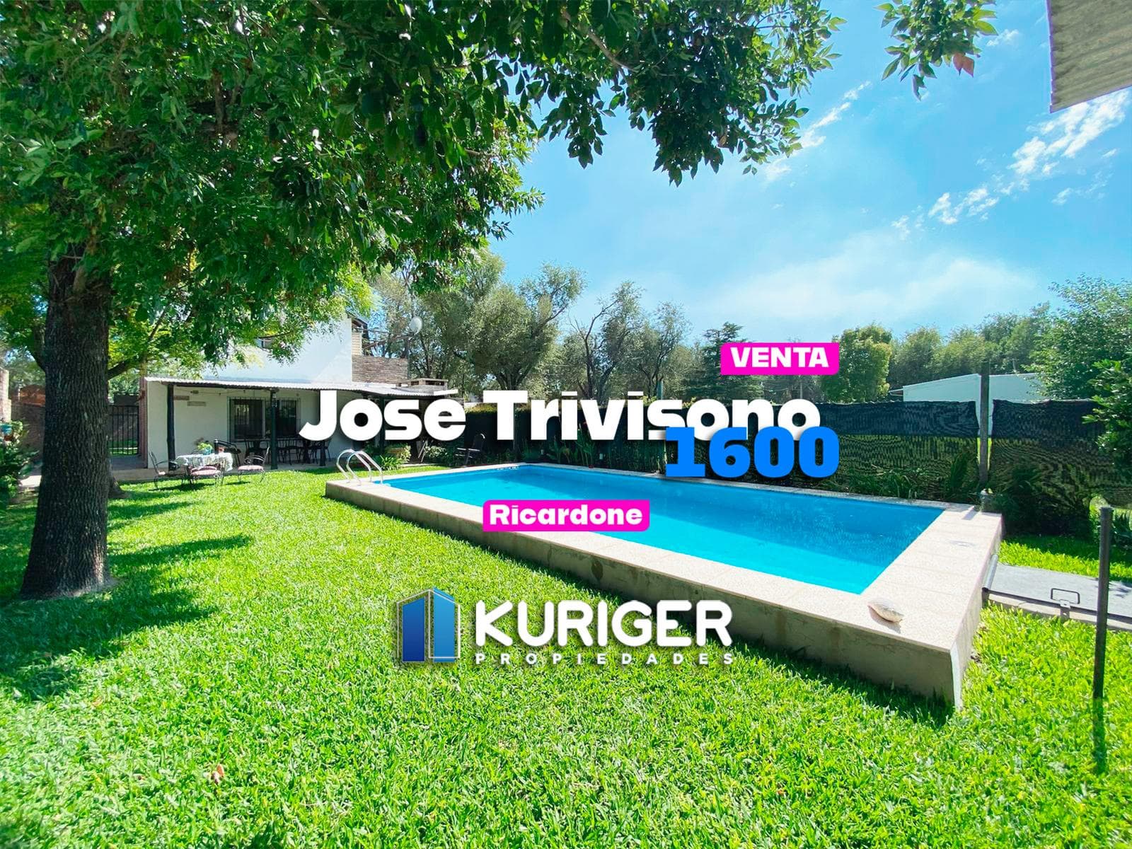 Venta casa de 2 dormitorio con pileta en Ricardone. Apta crédito. - 1