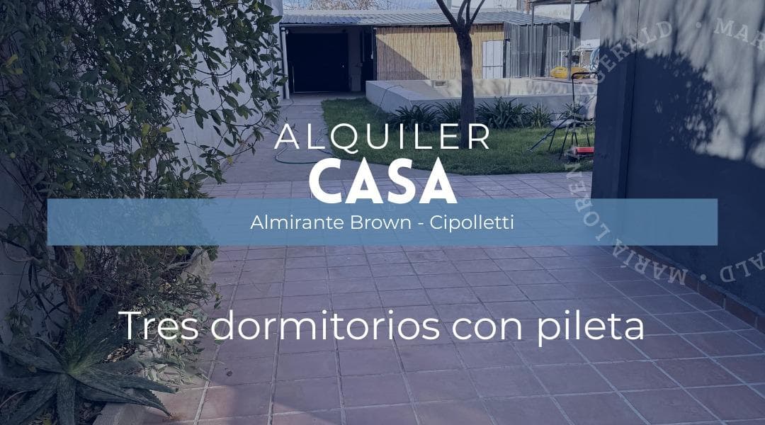 Alquiler- 3 dormitorios con pilera - 1