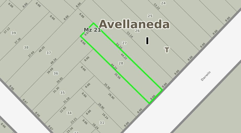 Terreno en venta en Villa dominico - 1