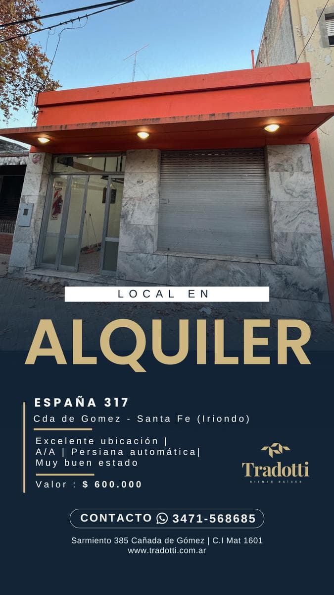 Local en Cañada De Gomez - 1