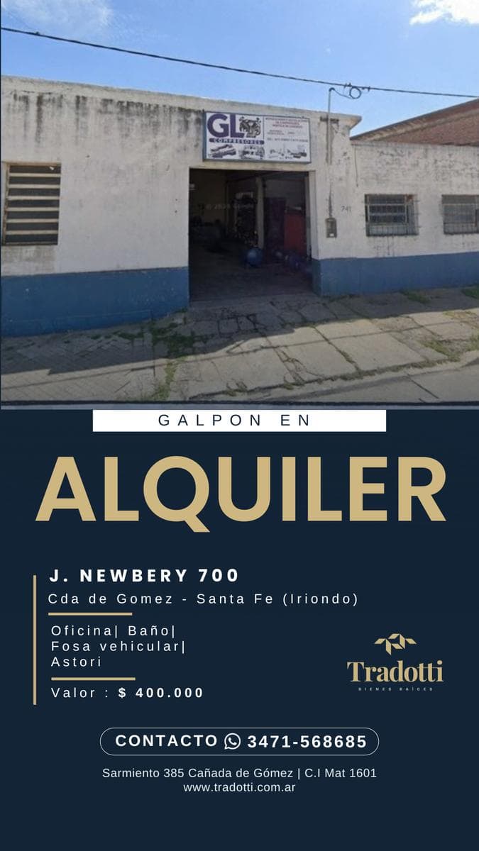 Galpón en Cañada De Gomez - 1