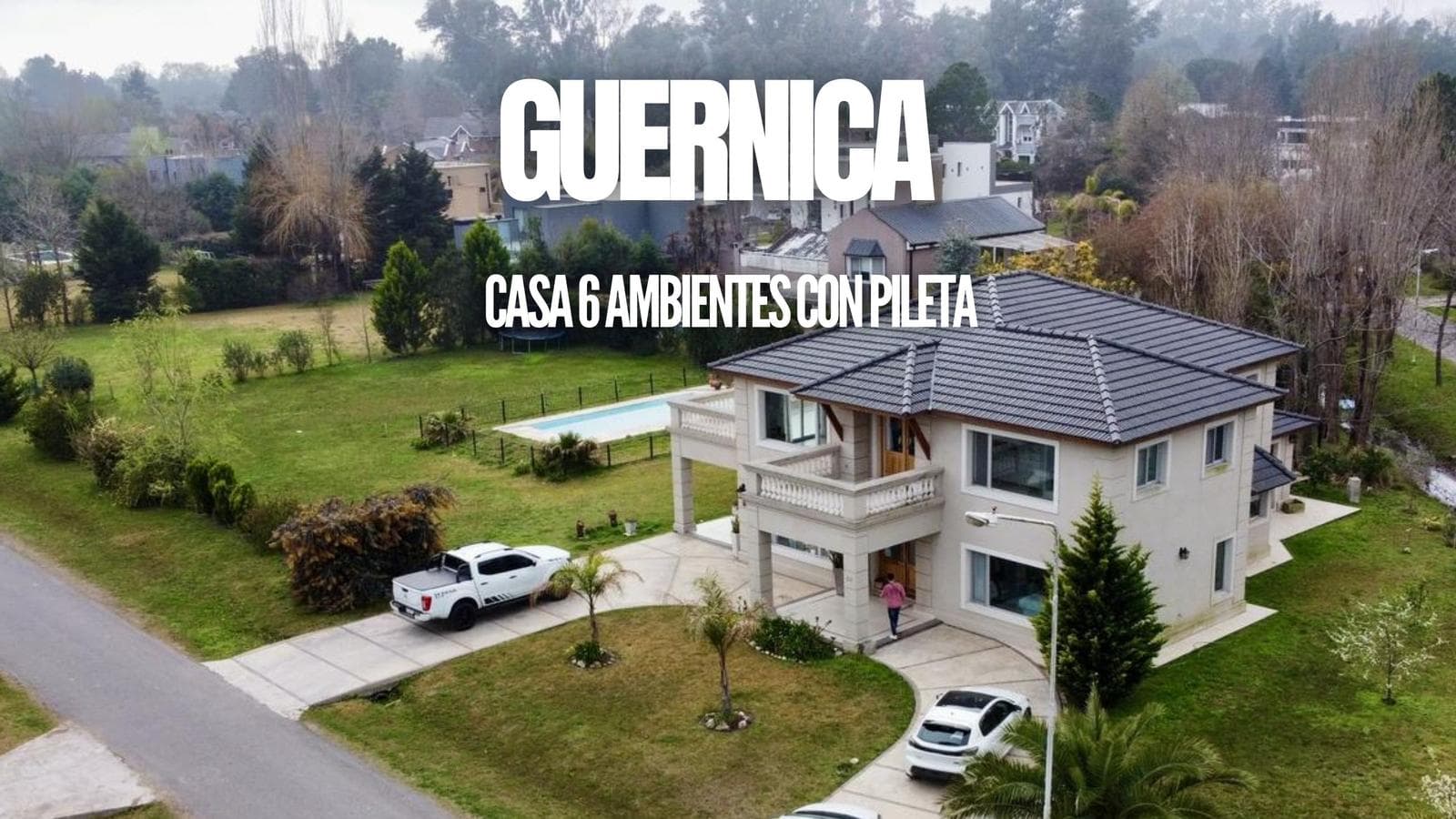 CASA 6 AMBIENTES CON DOBLE LOTE Y PILETA EN VENTA - BARRIO EL PARAISO - GUERNICA - 1