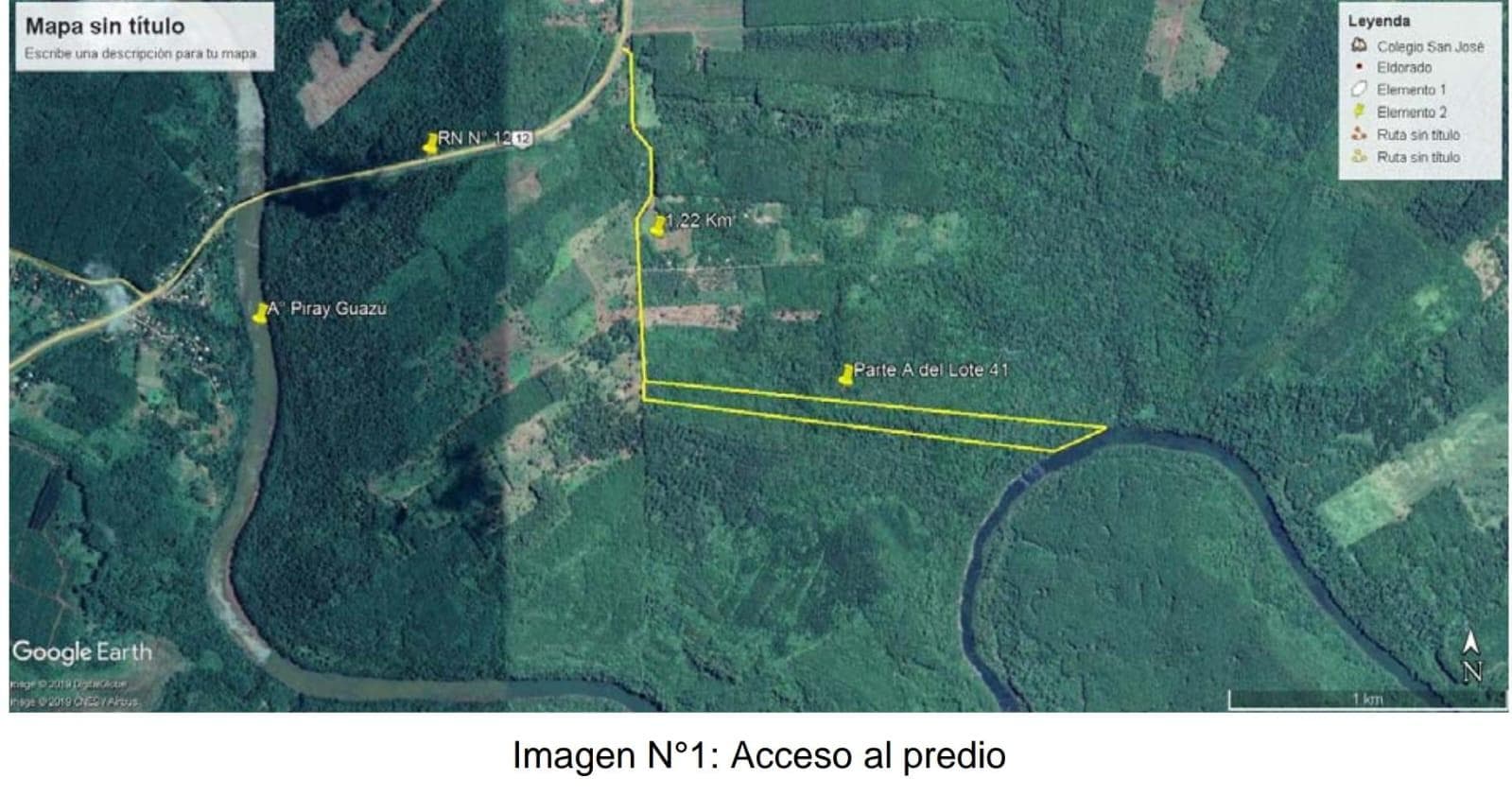 Terreno en inmediaciones del A° Piray Guazú, - 1
