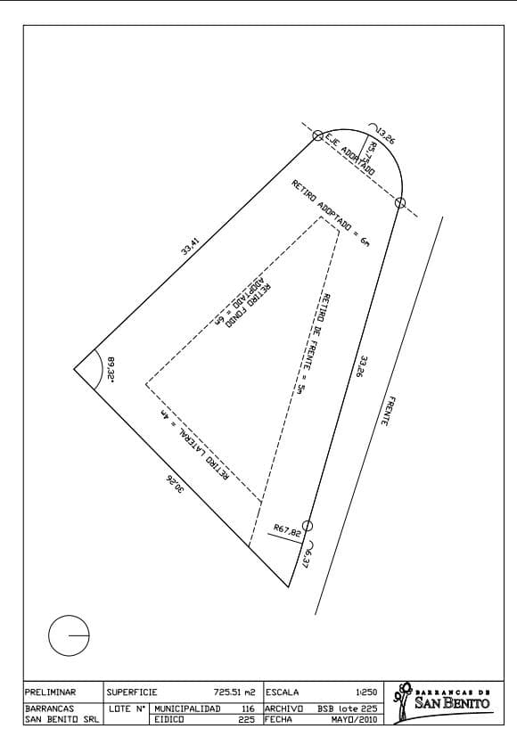 Venta - Terreno - Barrancas de San Benito - 1