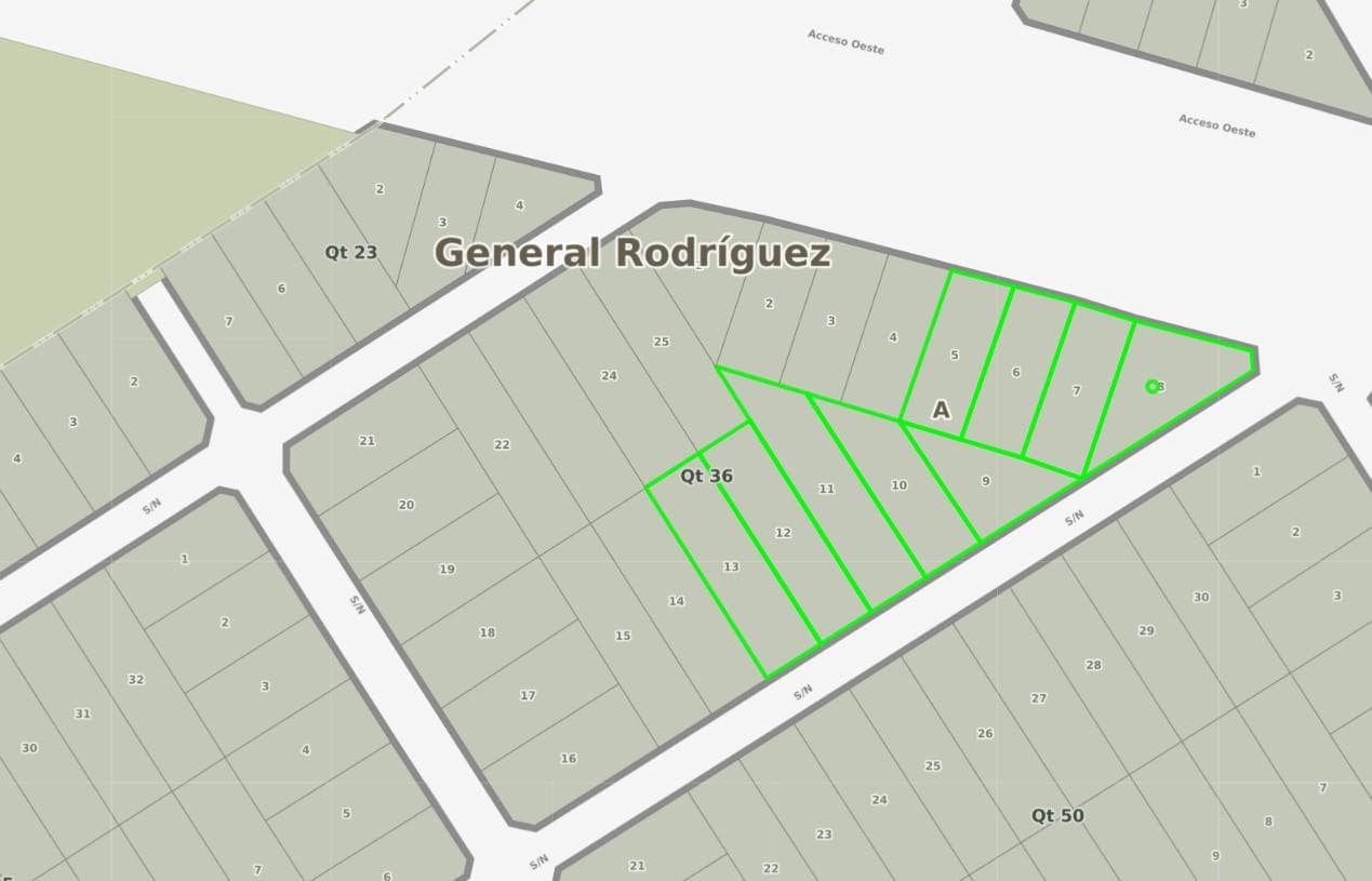 Fracción Comercial en Esquina 8.000 m² s/ Colectora Acceso Oeste - General Rodriguez - 2