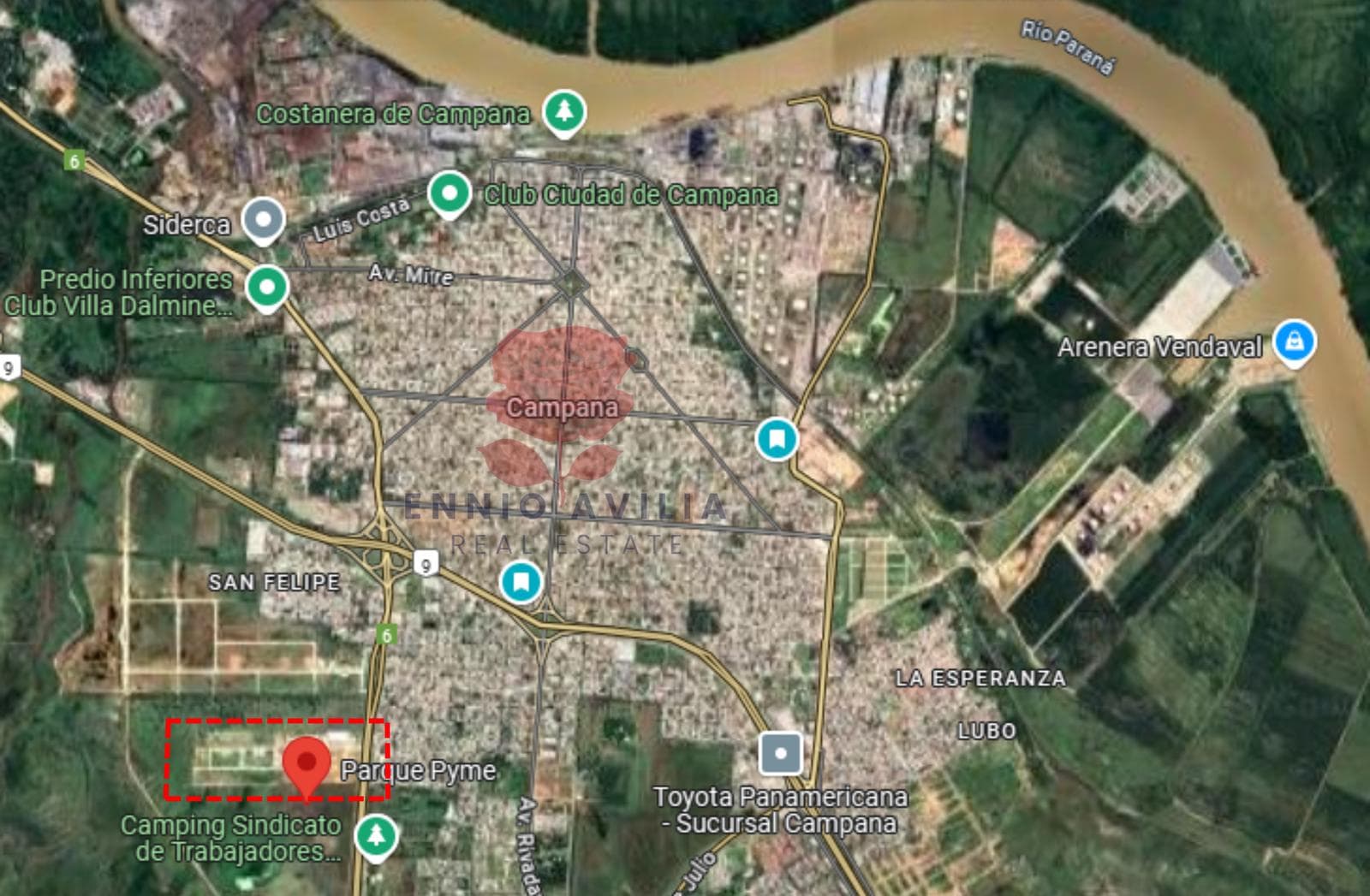 Venta de Parcelas en Parque Industrial PYME en Campana - 1