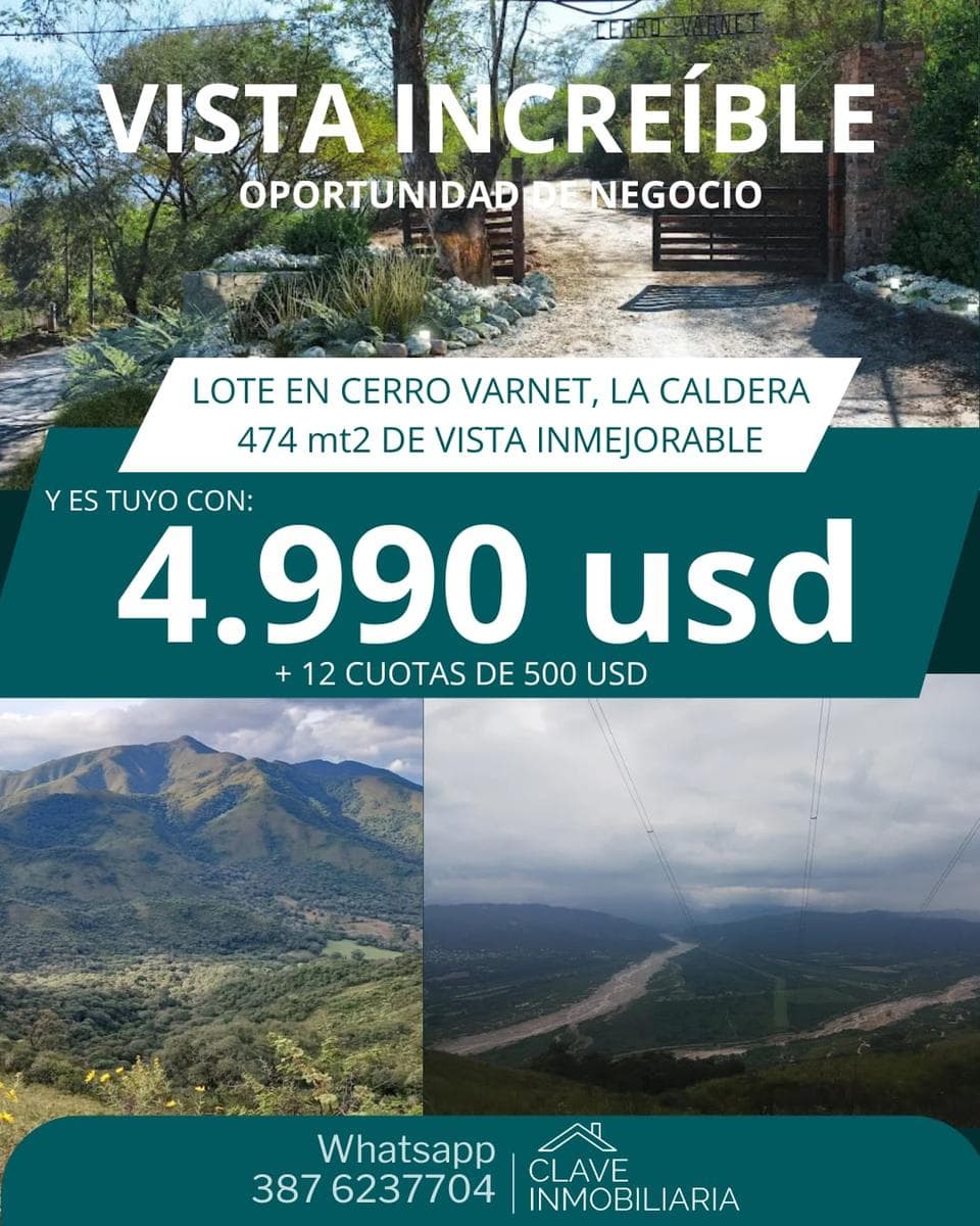 Terreno en La Caldera Cerro Varnet - 1