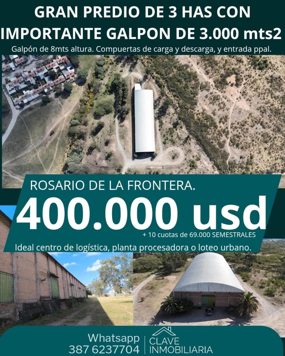 terreno con galpón - 1