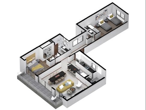 VENTA DEPARTAMENTO EN CONSTRUCCION DE DOS DORMITORIOS EN LA PLATA - 1