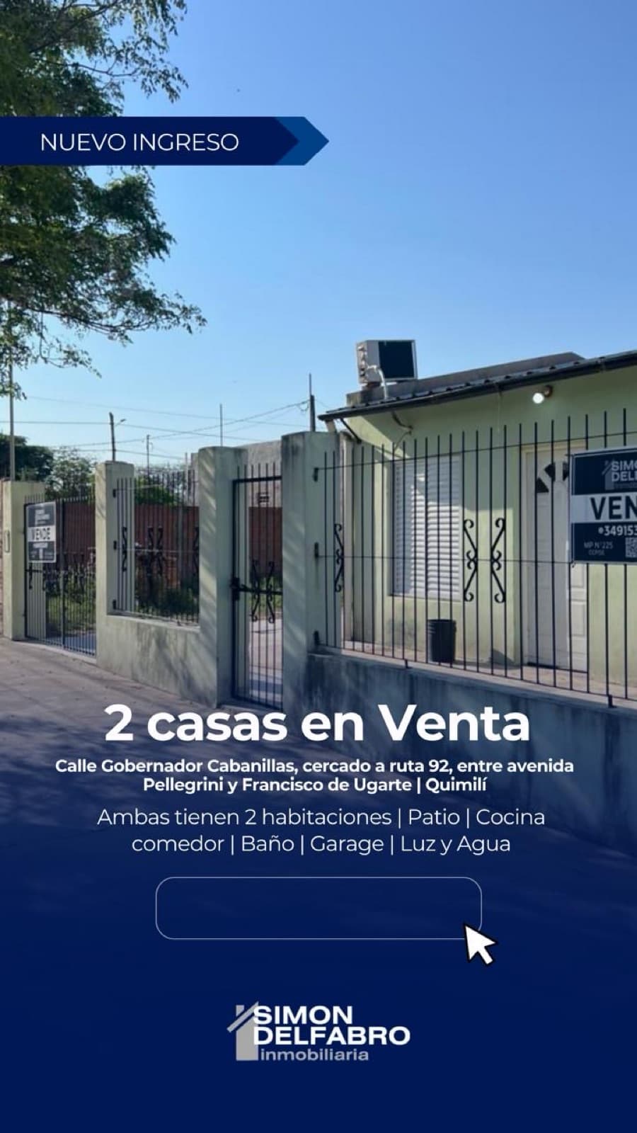 2 Casas en Venta en Quimili - Calle Gobernador Cabanillas - 1