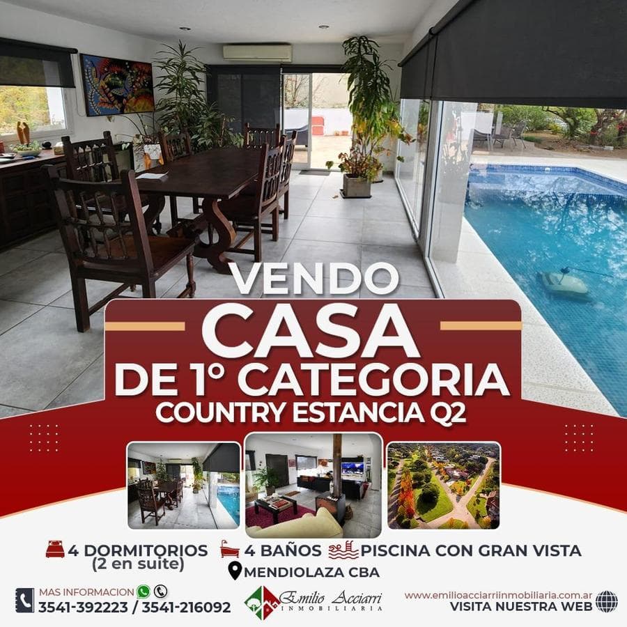 SE VENDE EXCLUSIVA CASA DE 4 HABITACIONES EN ESTANCIA Q2 - 1