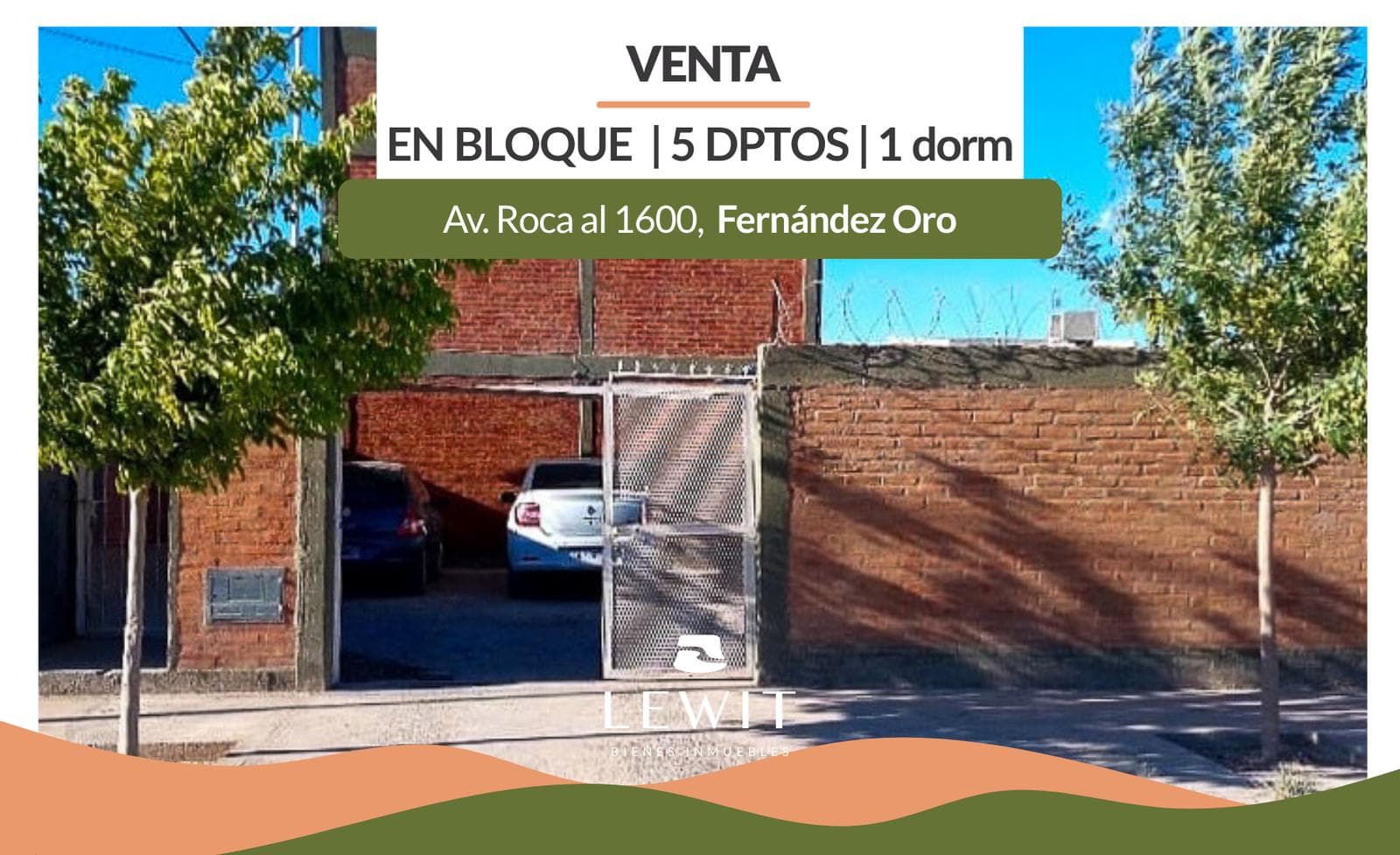 Venta dptos en bloque | 5 unidades | Fernandez Oro - 1