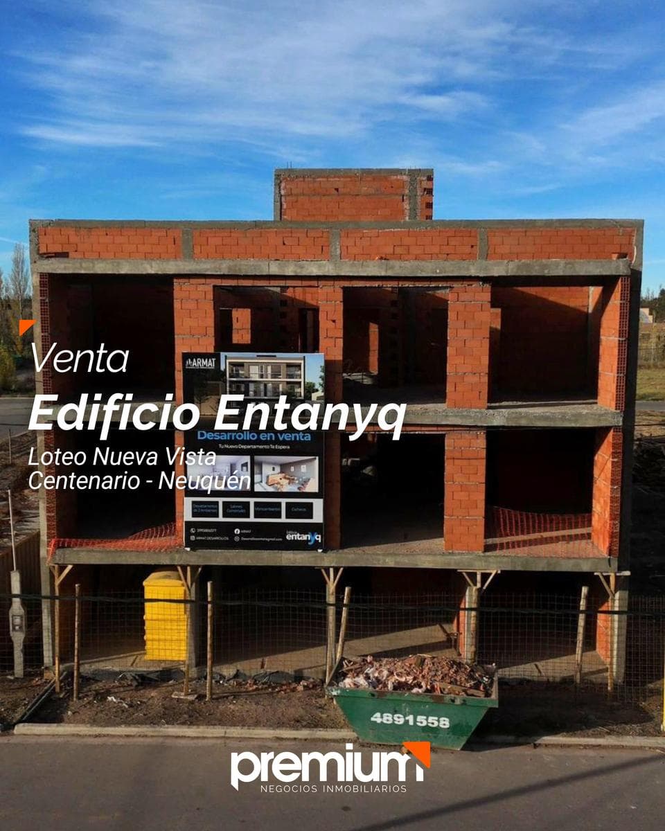 Venta - Departamento monoambiente Edificio Entanyq - Loteo Nueva Vista - Centenario - 1
